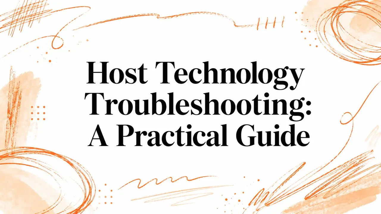 Host Technology Troubleshooting: A Practical Guide