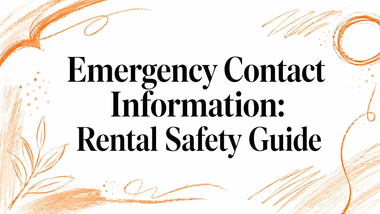 Emergency Contact Information: Rental Safety Guide