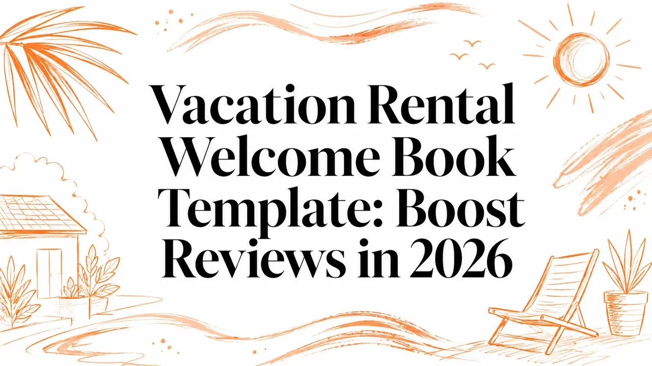 Vacation Rental Welcome Book Template: Boost Reviews in 2026