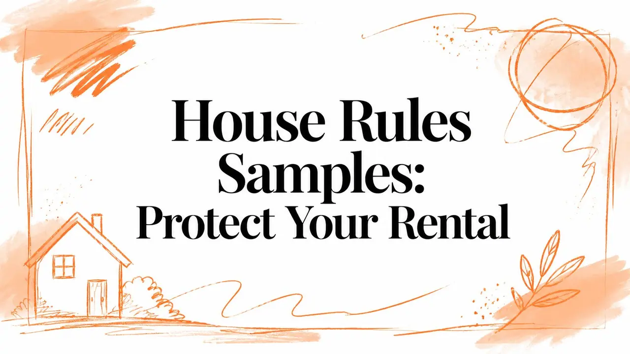 House Rules Samples: Protect Your Rental