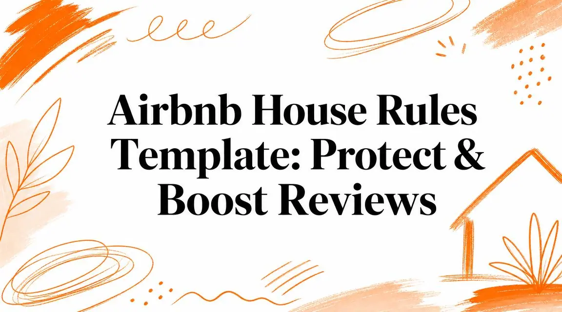 Airbnb House Rules Template: Protect & Boost Reviews