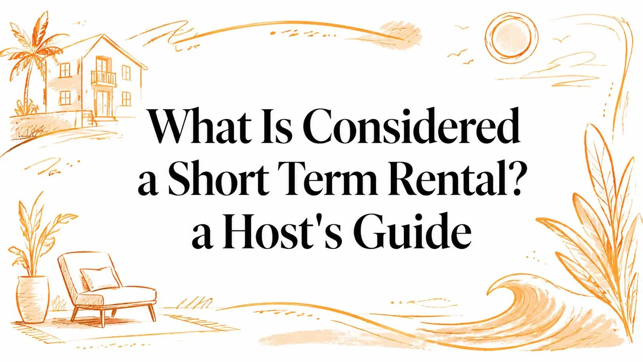 What Is Considered a Short Term Rental? a Host's Guide