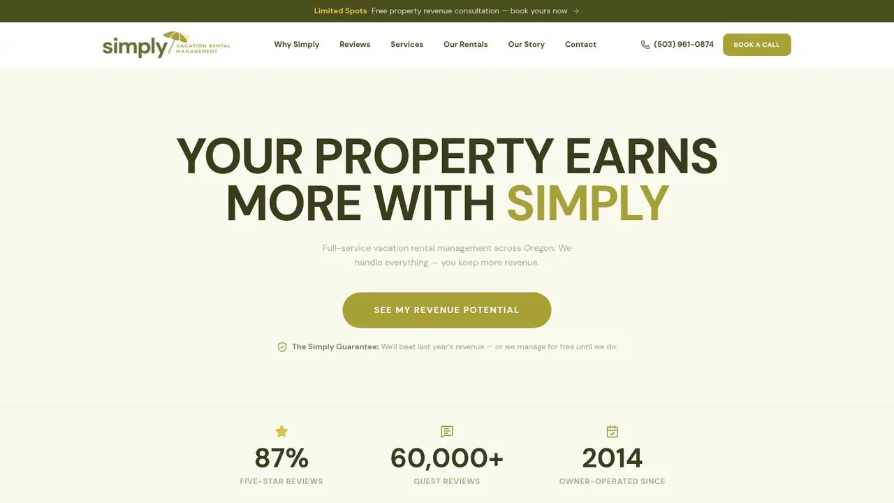 Simply Vacation Rental Management (Portland, Mt. Hood & Oregon Coast)
