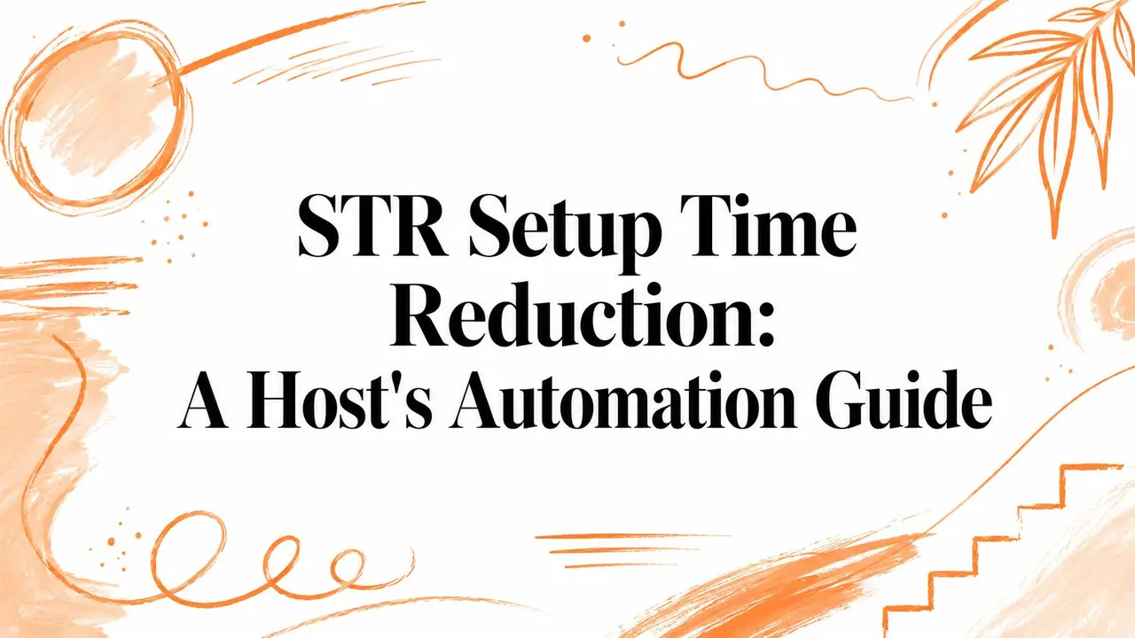 STR Setup Time Reduction: A Host's Automation Guide