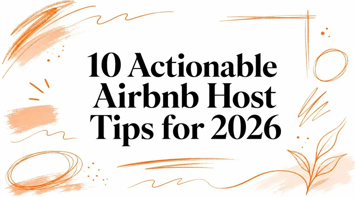 10 Actionable Airbnb Host Tips for 2026