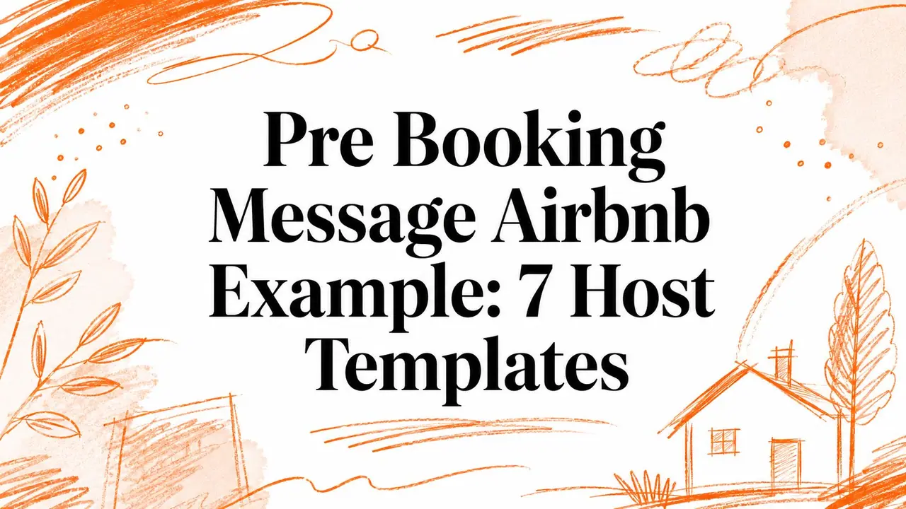 Pre Booking Message Airbnb Example: 7 Host Templates