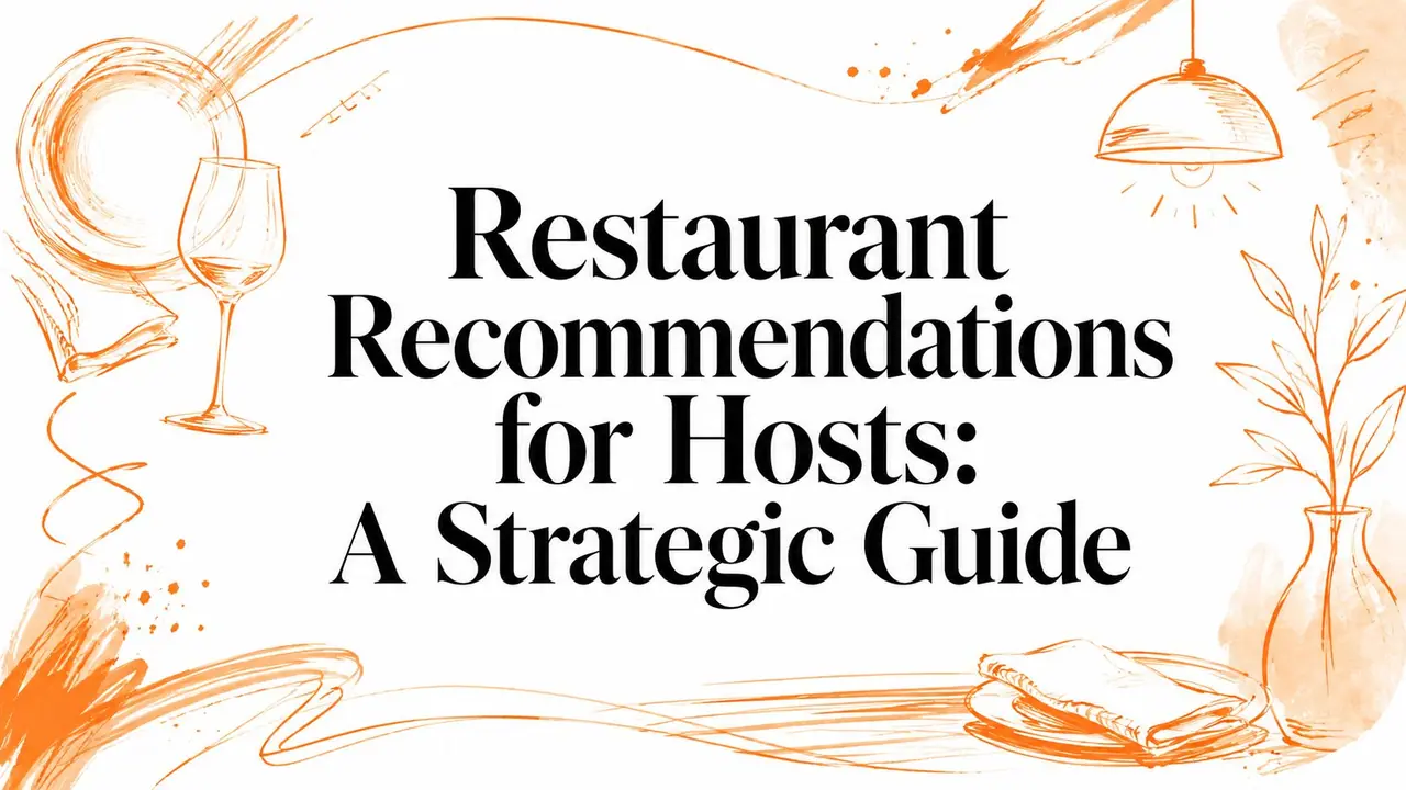 Restaurant Recommendations for Hosts: A Strategic Guide